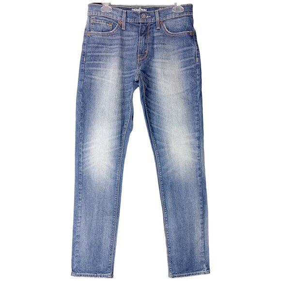 Men's-Levi's Denizen 208 Regular Taper Fit Jeans SIZE 29X32- BLUE-Slight Stretch - Picture 3 of 14